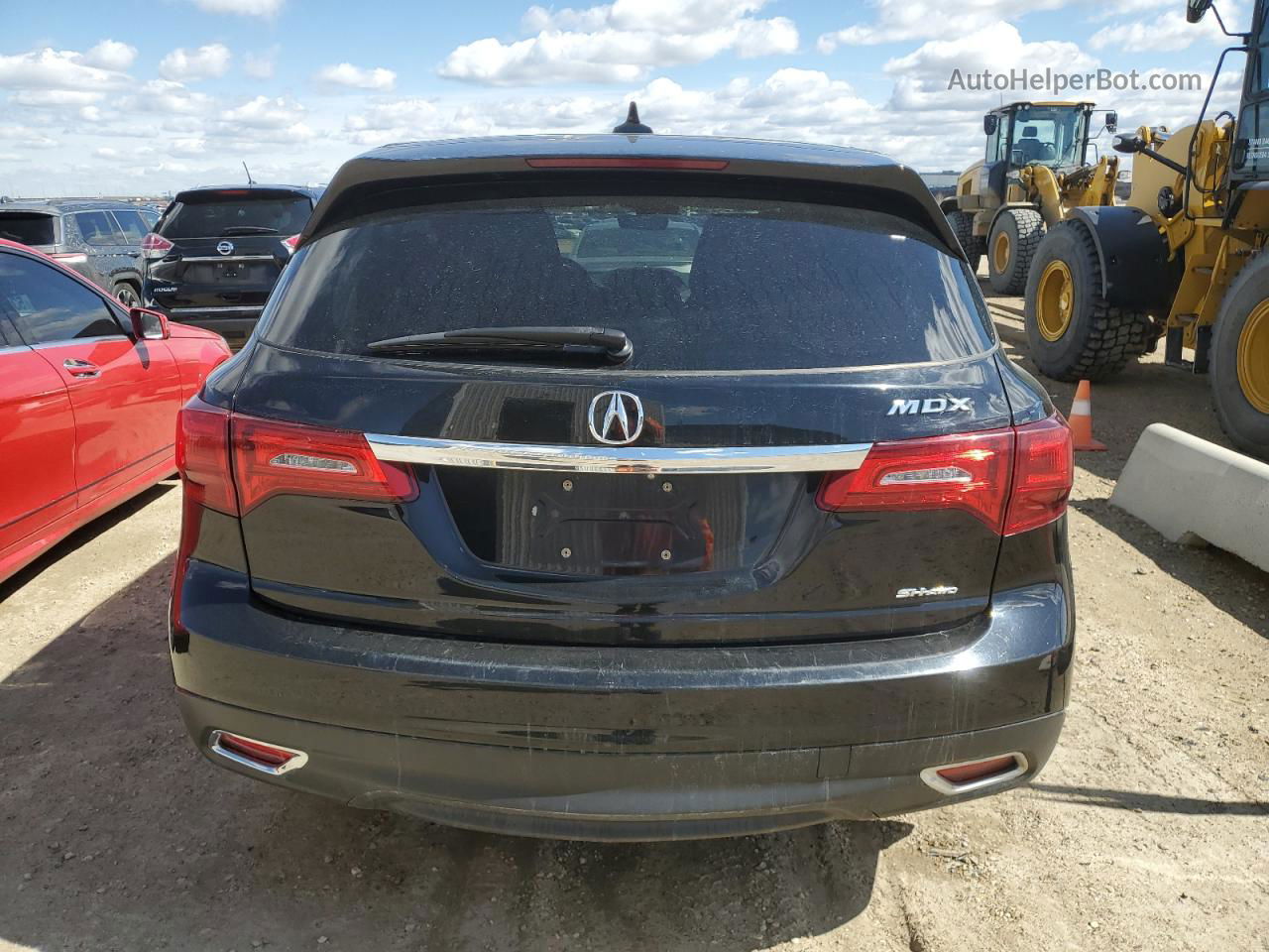 2016 Acura Mdx Technology Черный vin: 5FRYD4H45GB508514