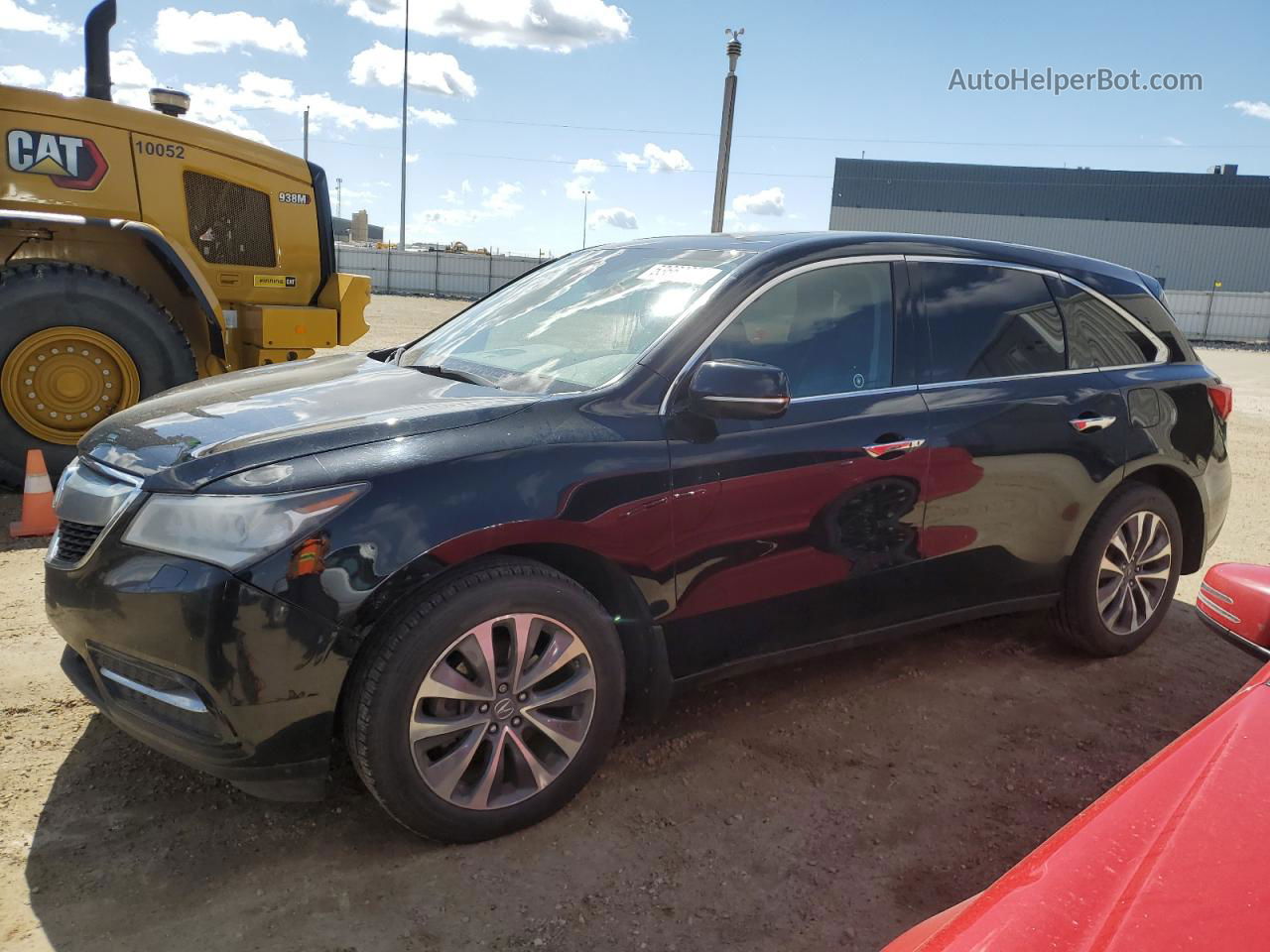 2016 Acura Mdx Technology Черный vin: 5FRYD4H45GB508514