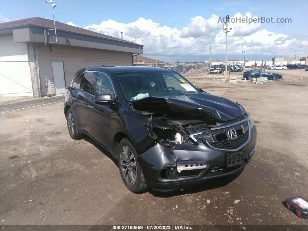 2016 Acura Mdx W/tech/w/tech Gray vin: 5FRYD4H46GB007650