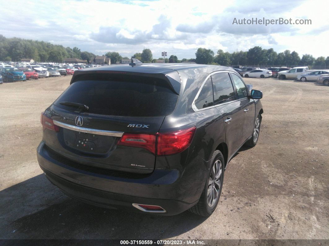 2016 Acura Mdx W/tech/w/tech Серый vin: 5FRYD4H46GB007650