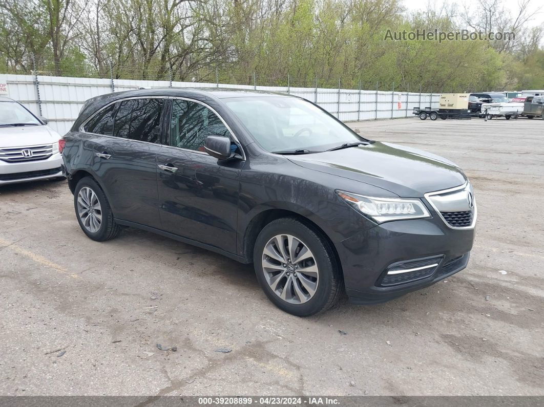 2016 Acura Mdx Technology   Acurawatch Plus Packages/technology Package Gray vin: 5FRYD4H46GB008491