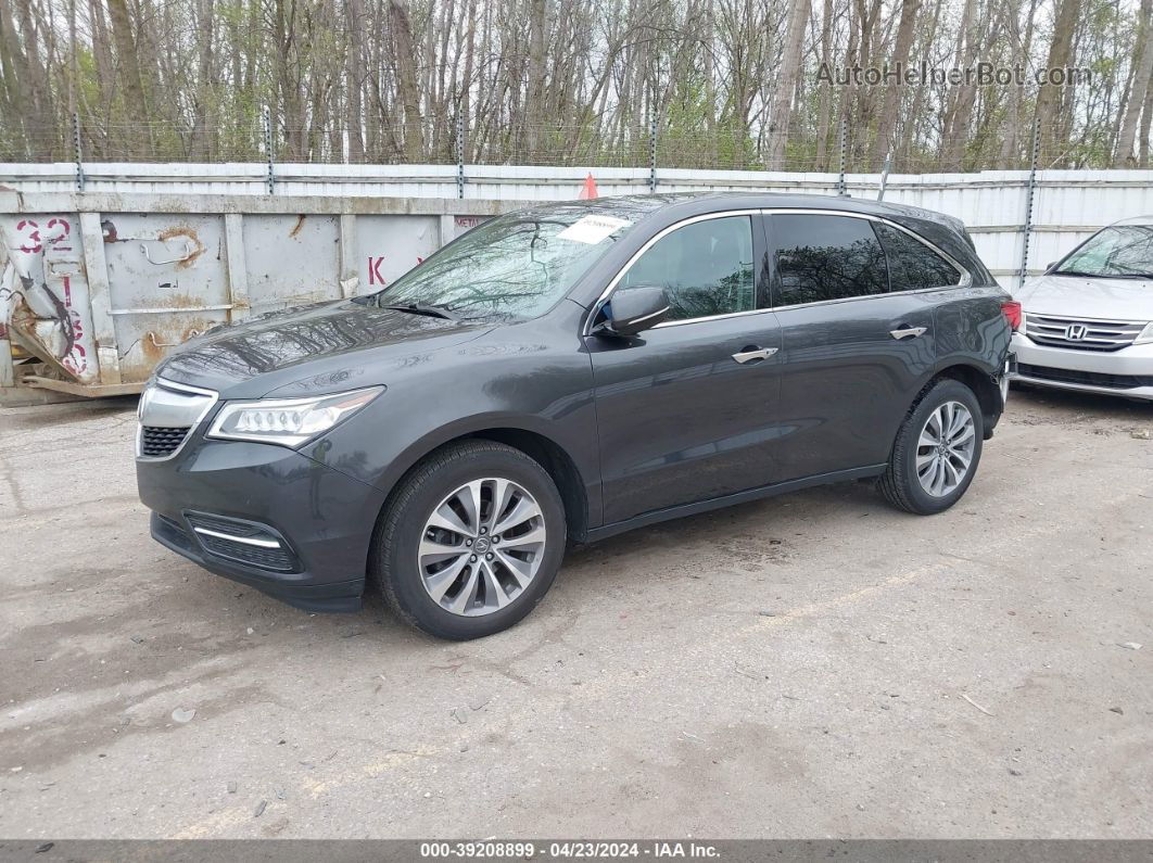 2016 Acura Mdx Technology   Acurawatch Plus Packages/technology Package Gray vin: 5FRYD4H46GB008491