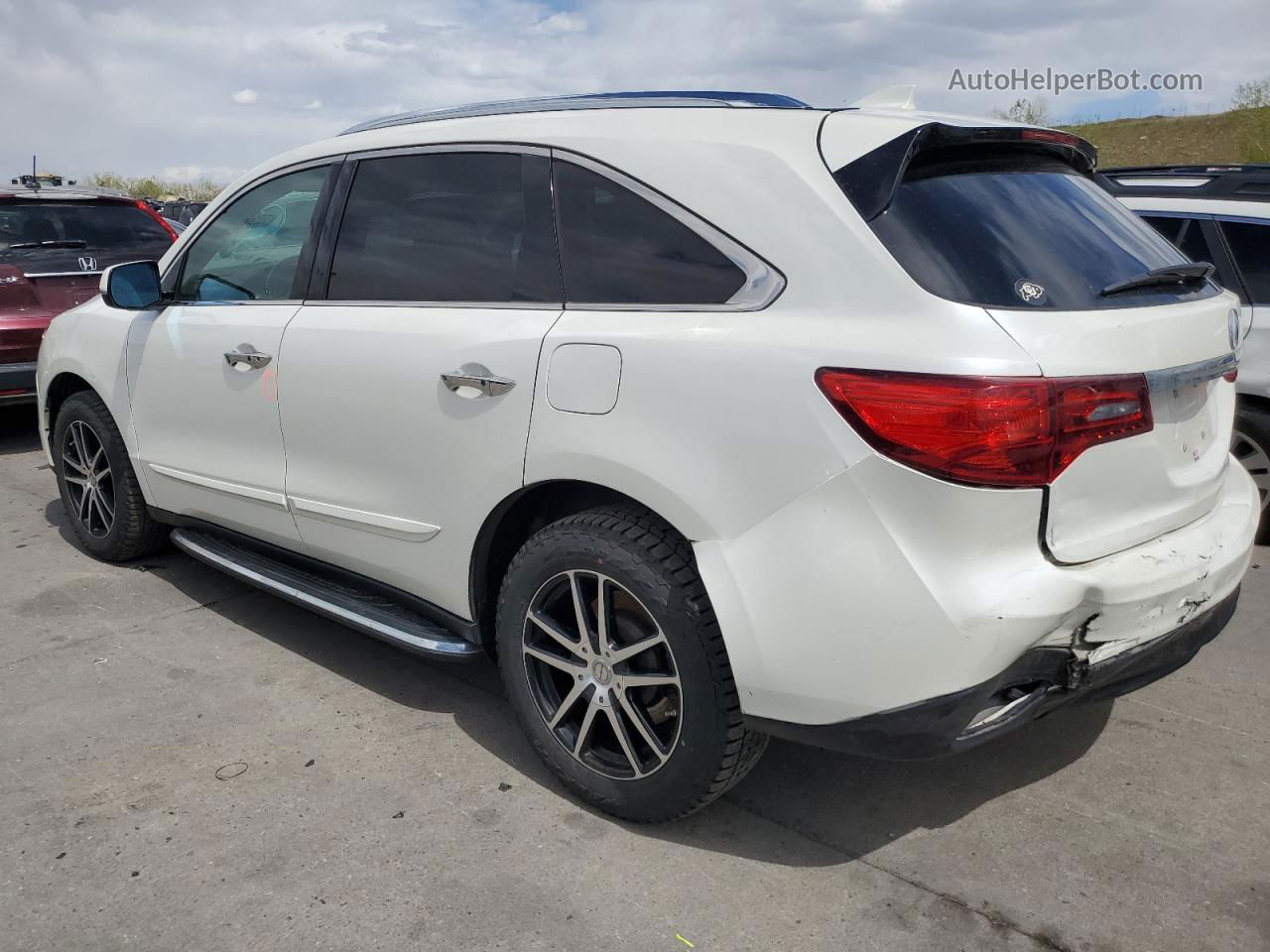 2016 Acura Mdx Technology White vin: 5FRYD4H46GB018423