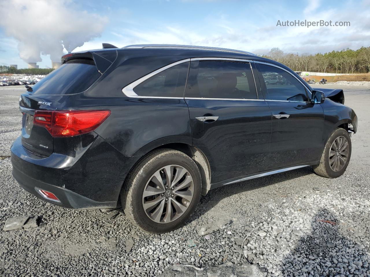 2016 Acura Mdx Technology Черный vin: 5FRYD4H46GB032533