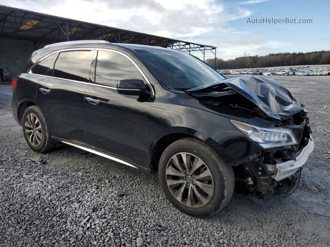 2016 Acura Mdx Technology Black vin: 5FRYD4H46GB032533