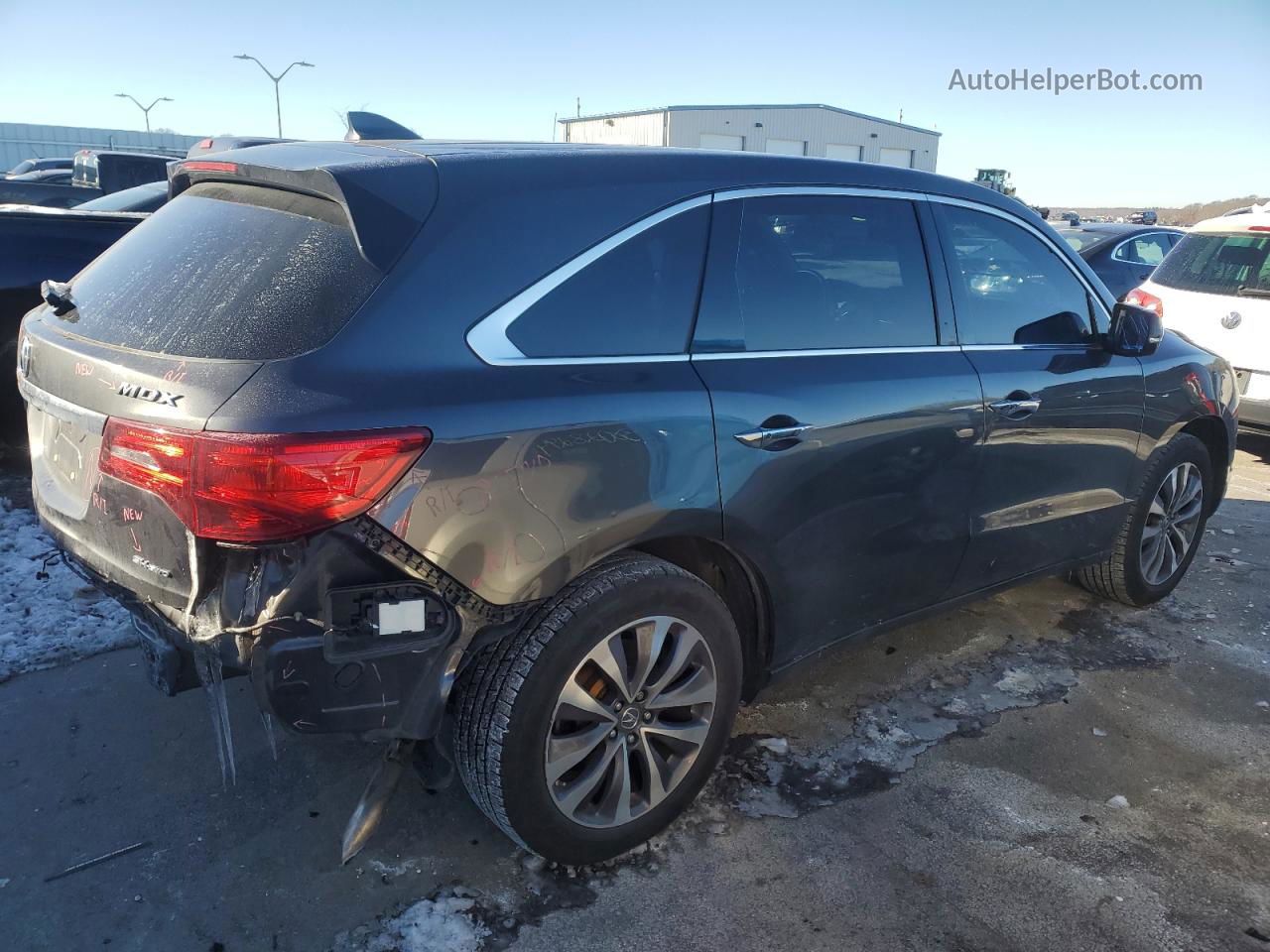 2016 Acura Mdx Technology Charcoal vin: 5FRYD4H46GB037666