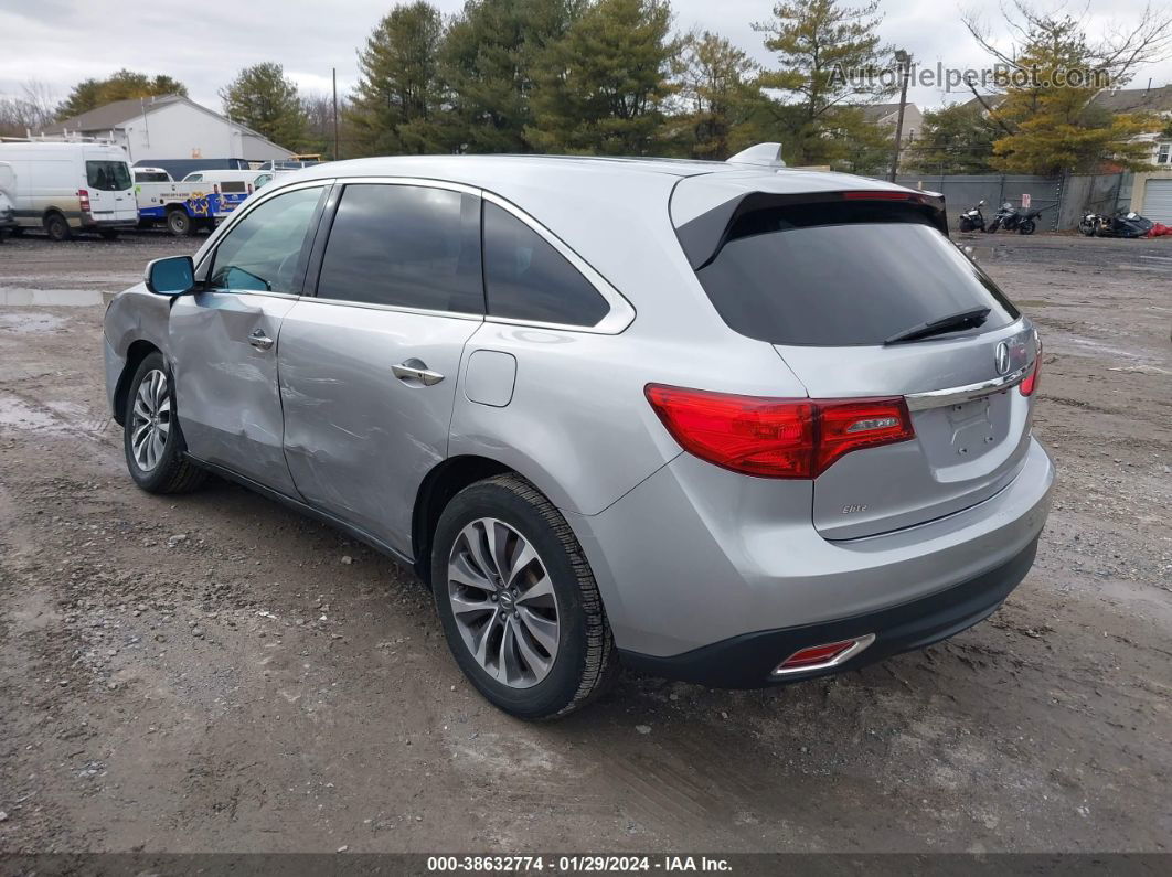 2016 Acura Mdx Tech/w/tech/acurawatch Plus Silver vin: 5FRYD4H46GB044164