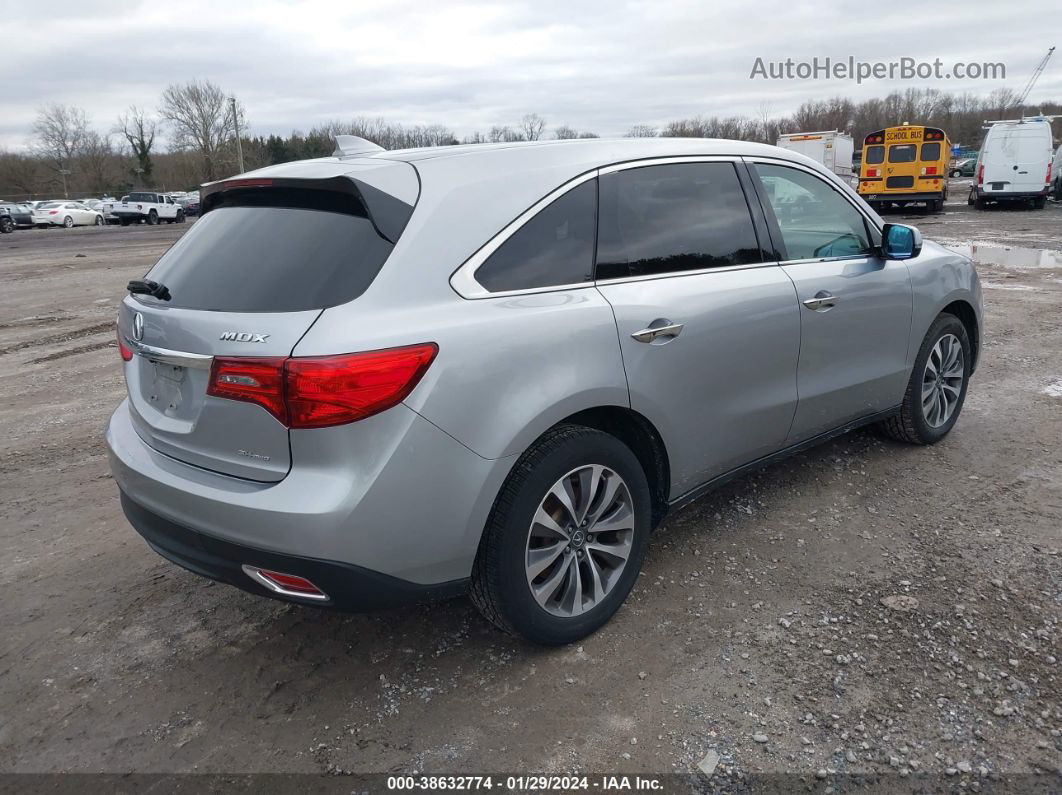 2016 Acura Mdx Tech/w/tech/acurawatch Plus Серебряный vin: 5FRYD4H46GB044164