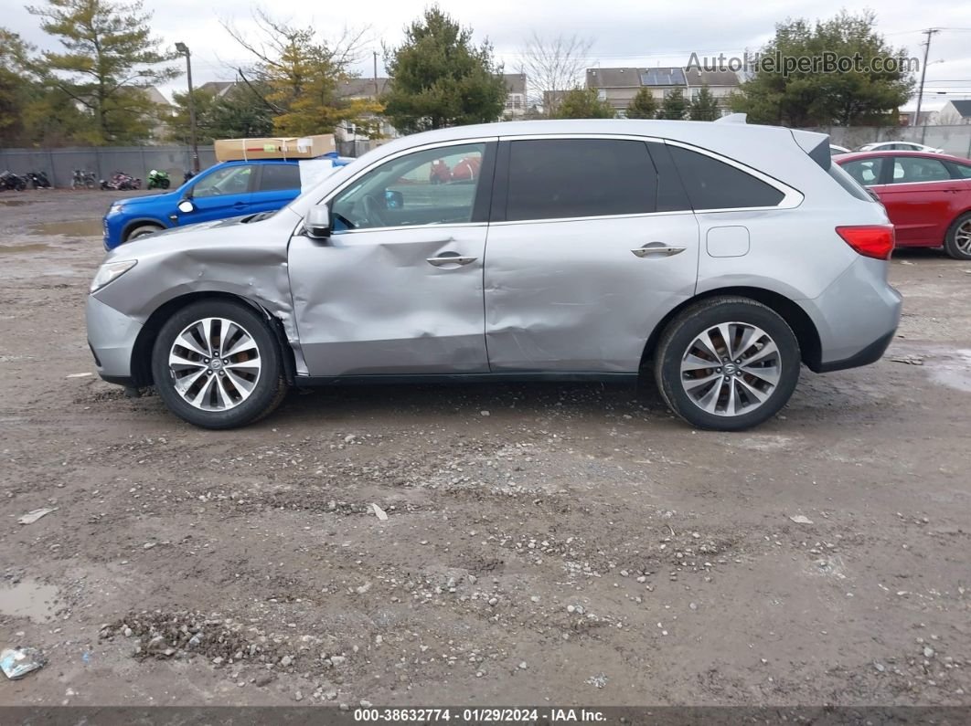 2016 Acura Mdx Tech/w/tech/acurawatch Plus Серебряный vin: 5FRYD4H46GB044164