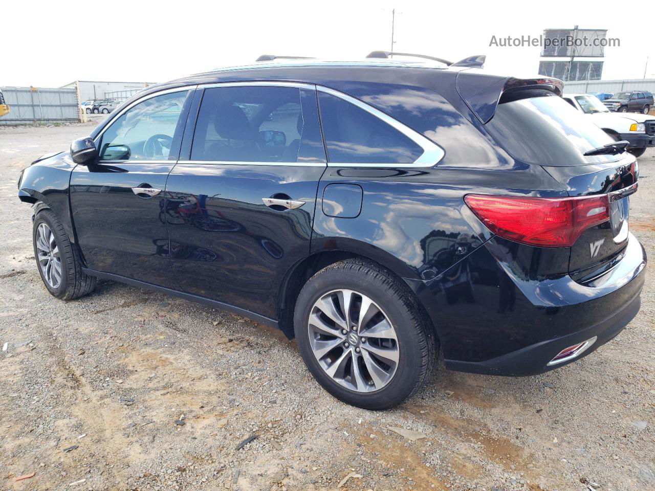 2016 Acura Mdx Technology Черный vin: 5FRYD4H46GB046237