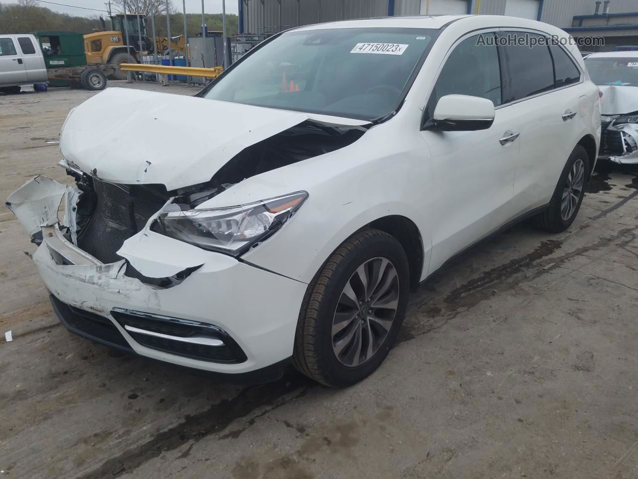 2016 Acura Mdx Technology Белый vin: 5FRYD4H46GB047615