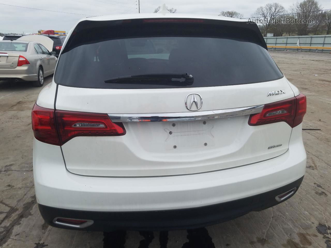 2016 Acura Mdx Technology Белый vin: 5FRYD4H46GB047615