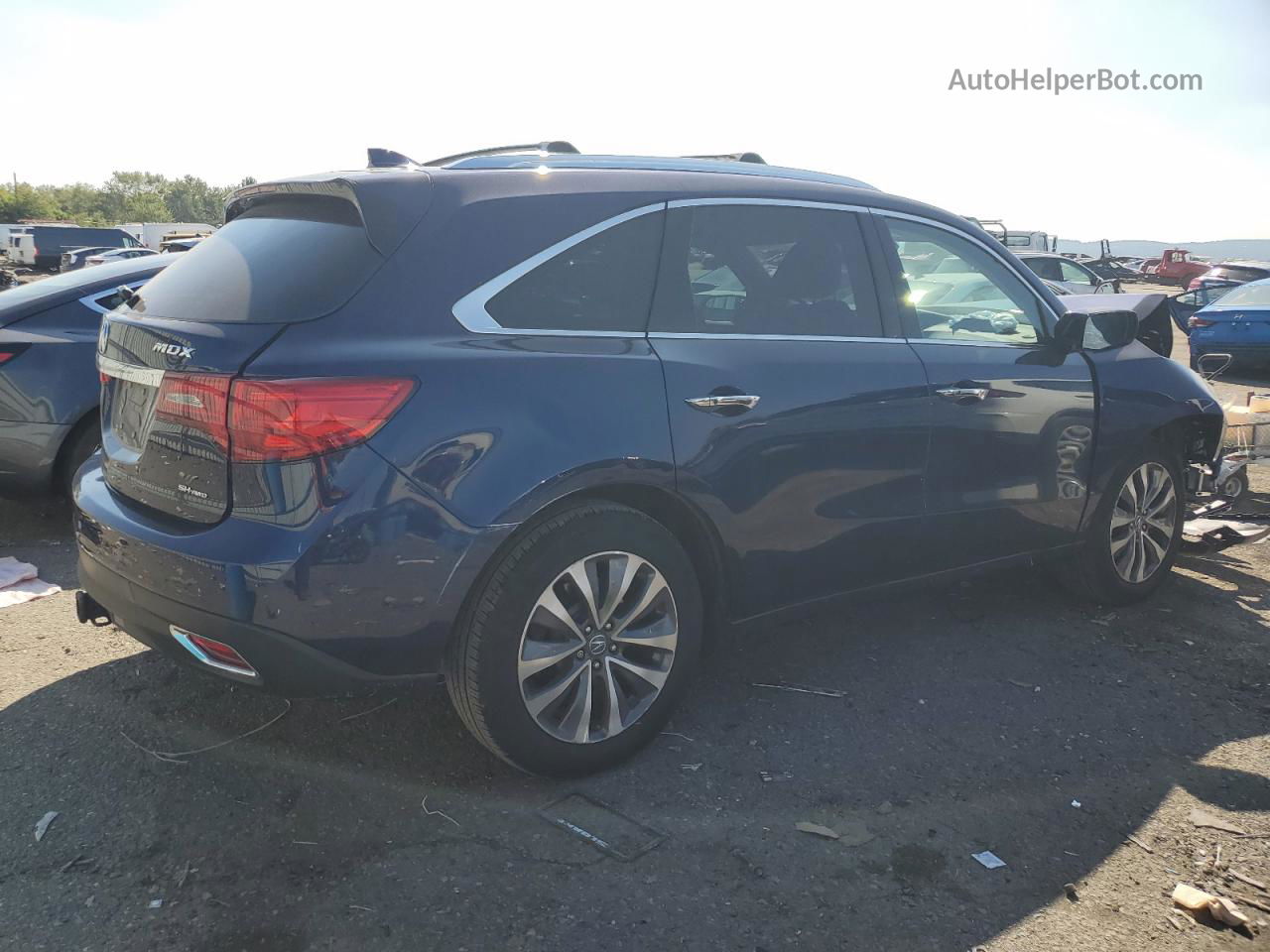 2016 Acura Mdx Technology Blue vin: 5FRYD4H46GB054502