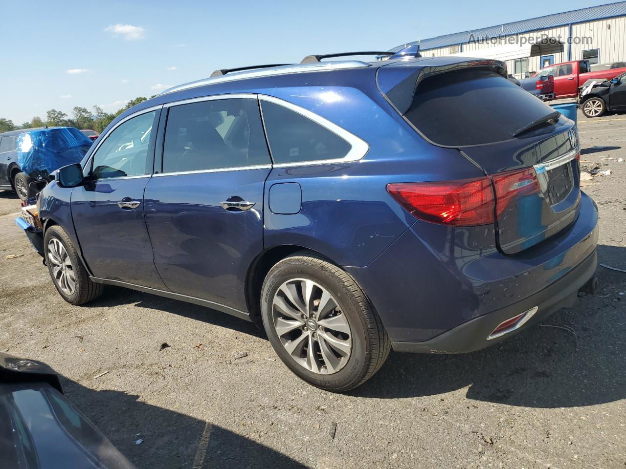 2016 Acura Mdx Technology Blue vin: 5FRYD4H46GB054502