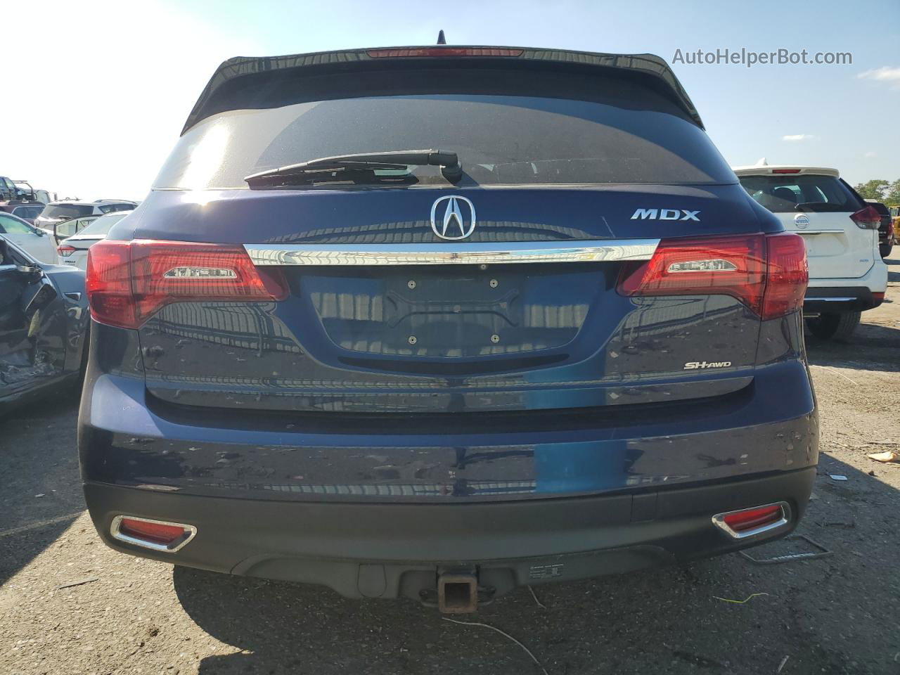 2016 Acura Mdx Technology Blue vin: 5FRYD4H46GB054502