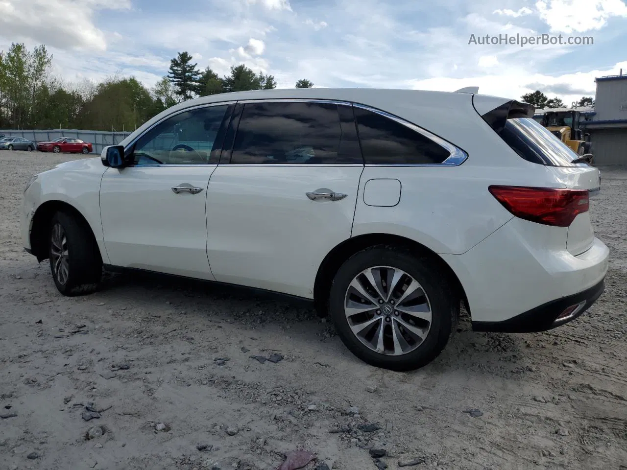 2016 Acura Mdx Technology White vin: 5FRYD4H47GB046800