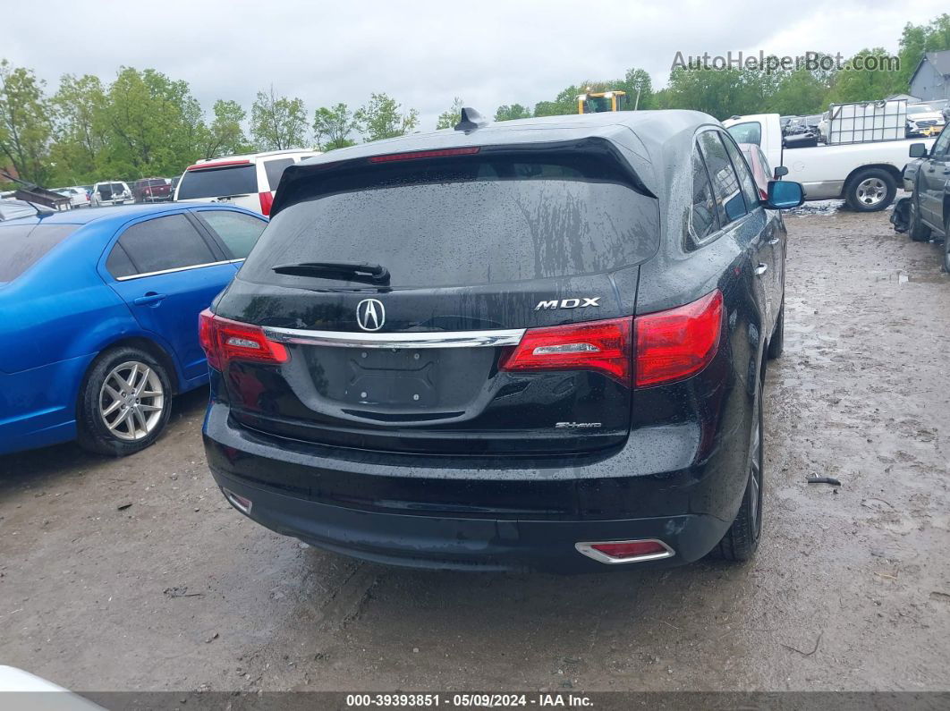 2016 Acura Mdx Technology   Acurawatch Plus Packages/technology Package Черный vin: 5FRYD4H47GB050264