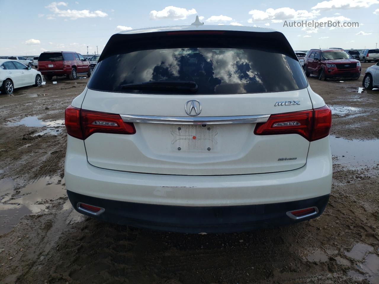 2016 Acura Mdx Technology Белый vin: 5FRYD4H47GB059899