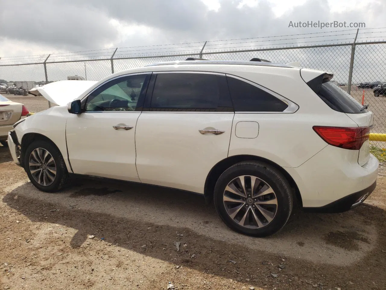 2016 Acura Mdx Technology White vin: 5FRYD4H47GB062947