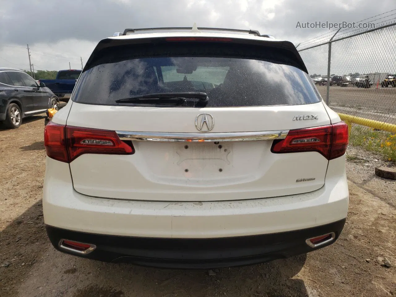 2016 Acura Mdx Technology White vin: 5FRYD4H47GB062947