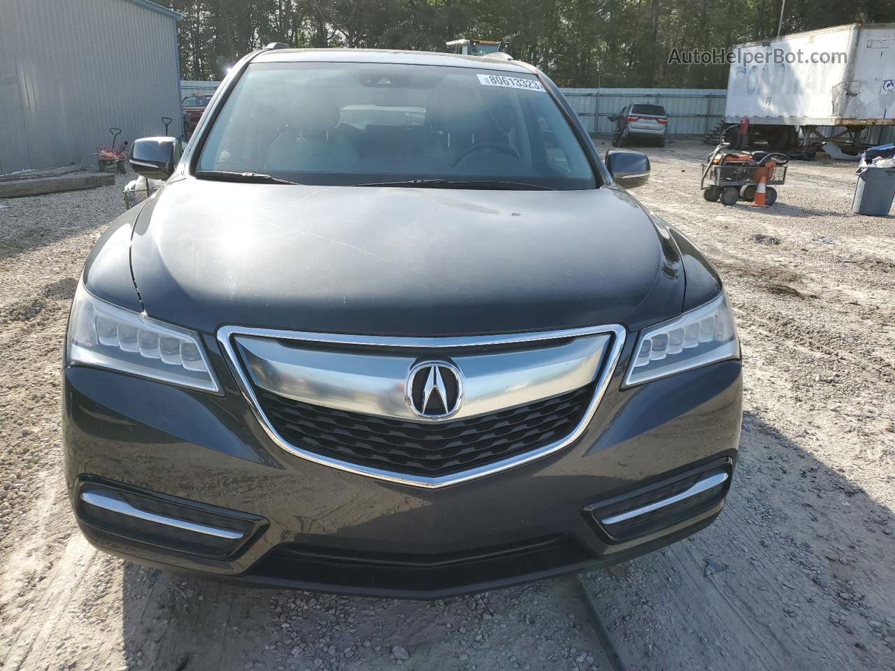 2016 Acura Mdx Technology Угольный vin: 5FRYD4H48GB025714