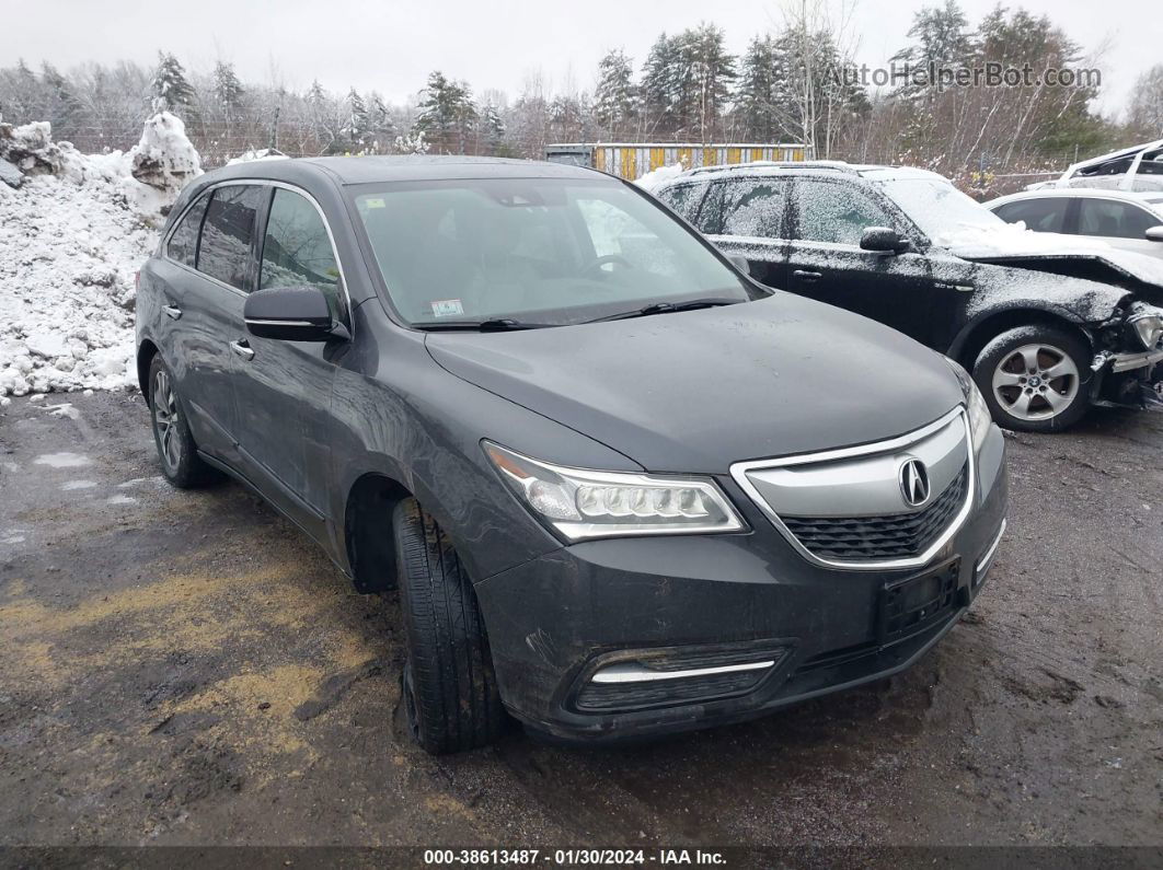 2016 Acura Mdx Tech/w/tech/acurawatch Plus Gray vin: 5FRYD4H48GB059104