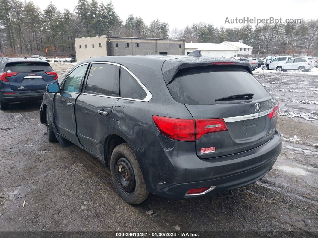 2016 Acura Mdx Tech/w/tech/acurawatch Plus Gray vin: 5FRYD4H48GB059104