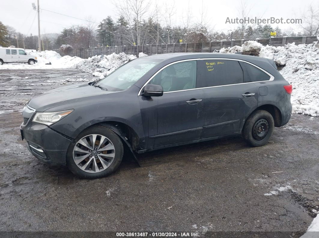 2016 Acura Mdx Tech/w/tech/acurawatch Plus Gray vin: 5FRYD4H48GB059104