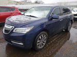 2016 Acura Mdx Technology Blue vin: 5FRYD4H48GB062276