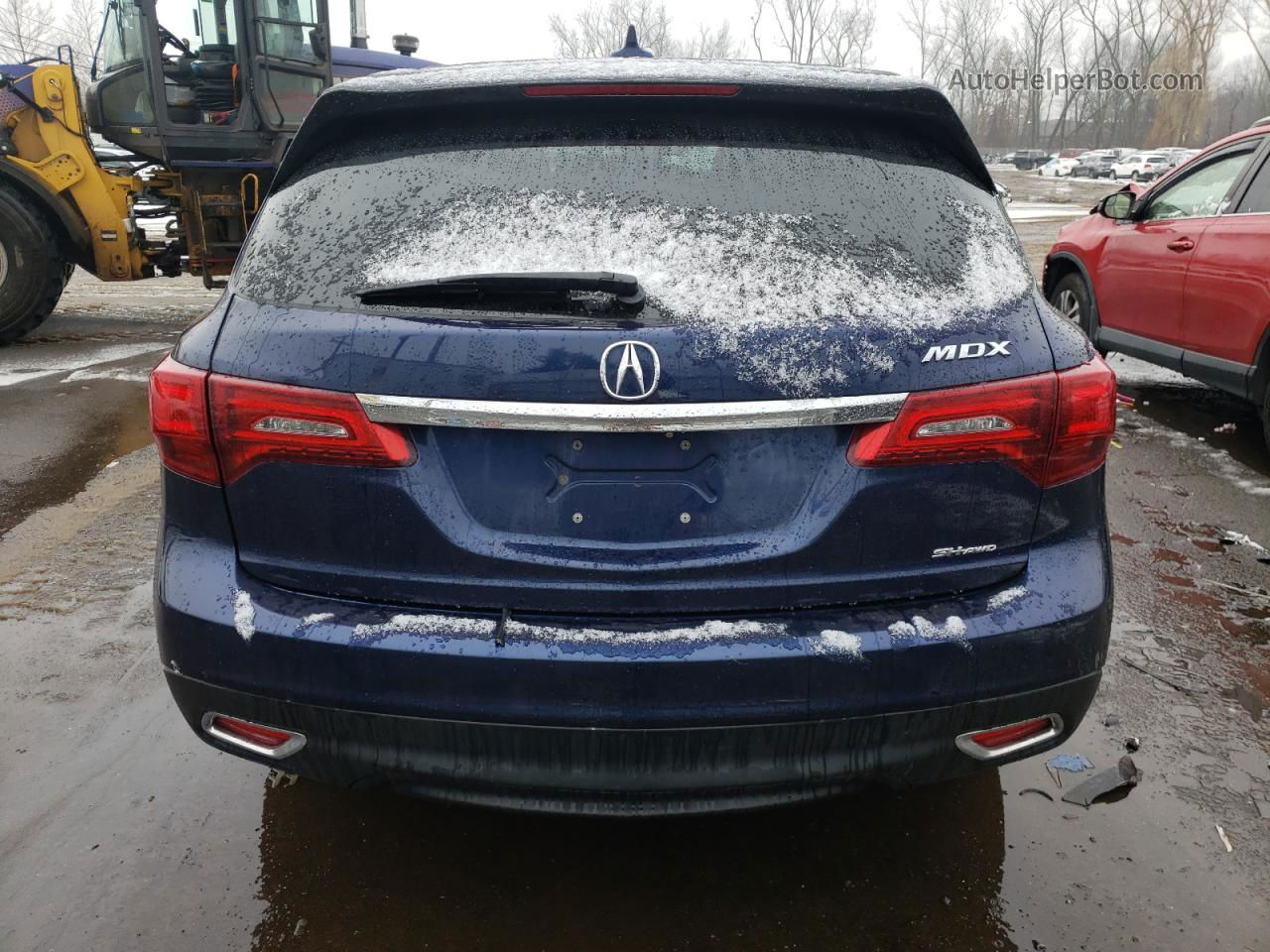 2016 Acura Mdx Technology Blue vin: 5FRYD4H48GB062276