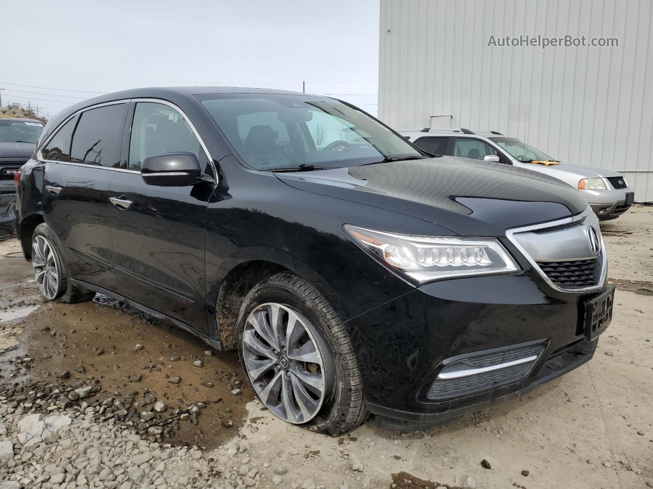 2016 Acura Mdx Technology Black vin: 5FRYD4H48GB062696