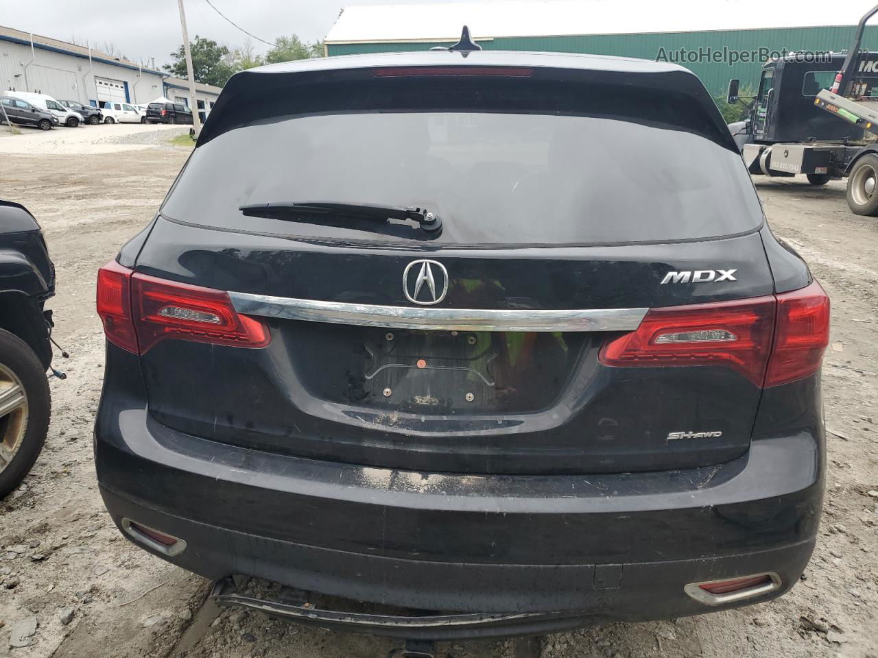 2016 Acura Mdx Technology Black vin: 5FRYD4H49GB009487