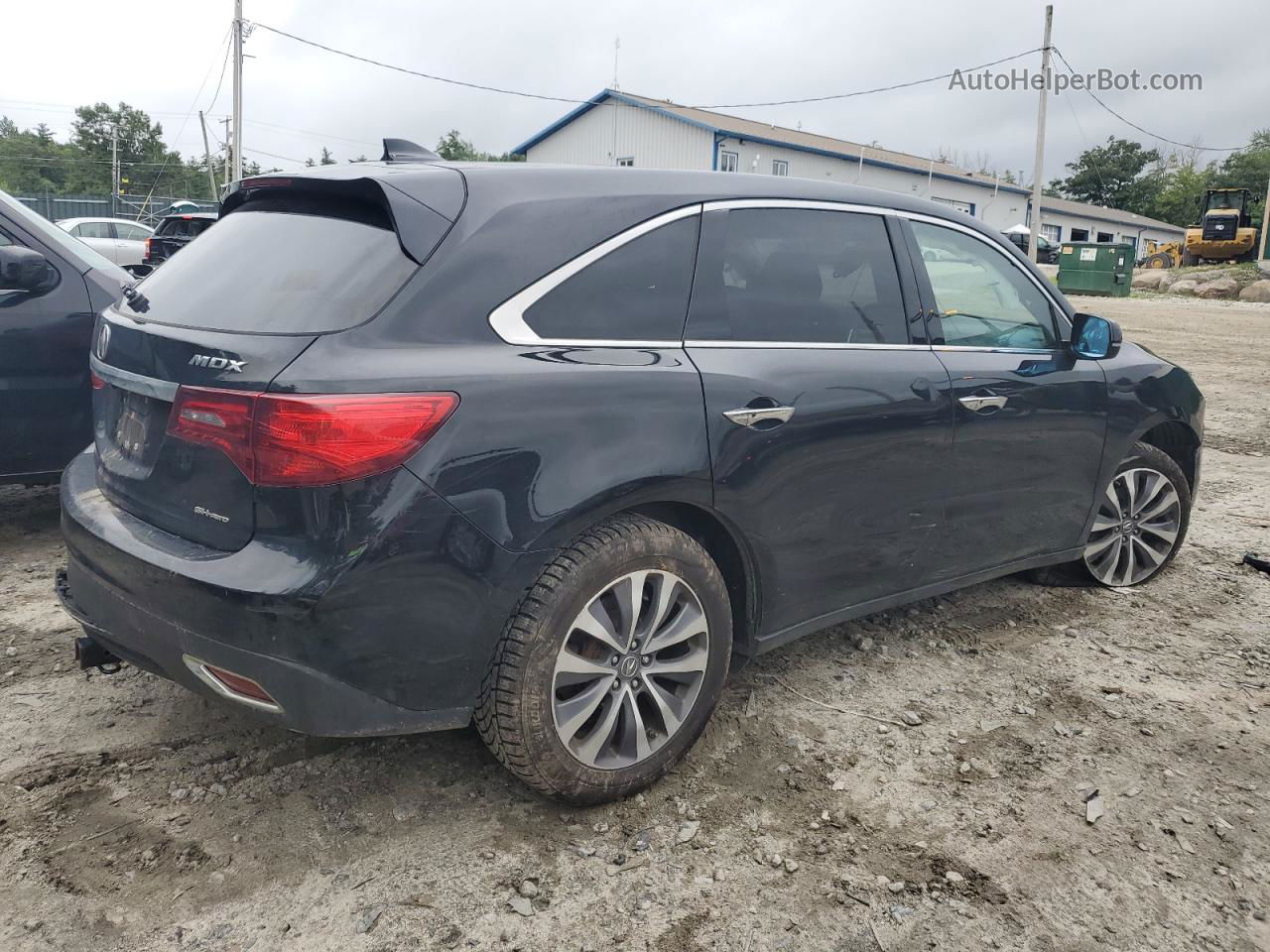 2016 Acura Mdx Technology Black vin: 5FRYD4H49GB009487