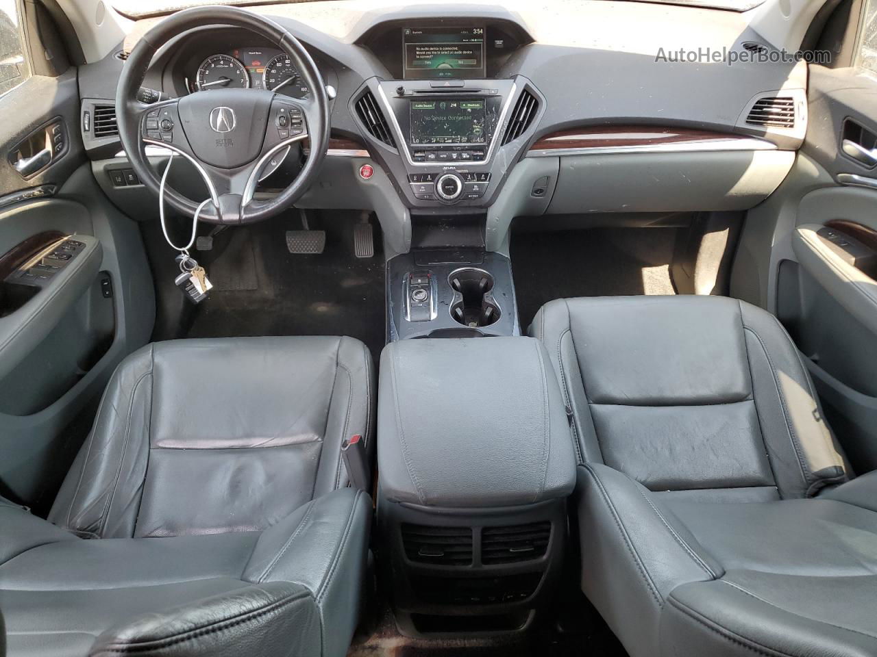 2016 Acura Mdx Technology Серый vin: 5FRYD4H49GB012194