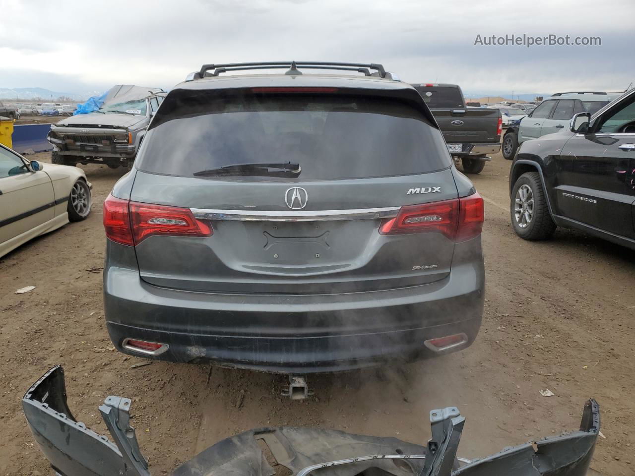 2016 Acura Mdx Technology Зеленый vin: 5FRYD4H49GB040142