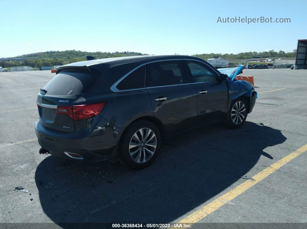 2016 Acura Mdx W/tech/w/tech Black vin: 5FRYD4H49GB044563