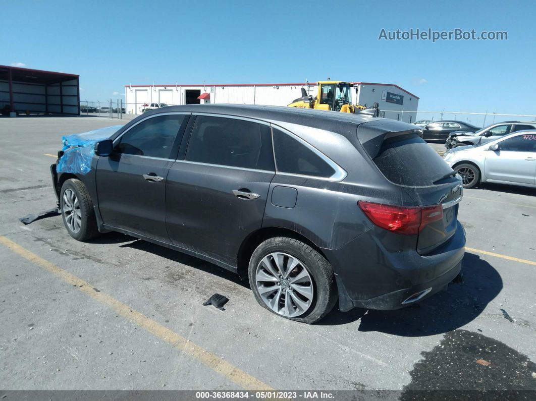 2016 Acura Mdx W/tech/w/tech Черный vin: 5FRYD4H49GB044563