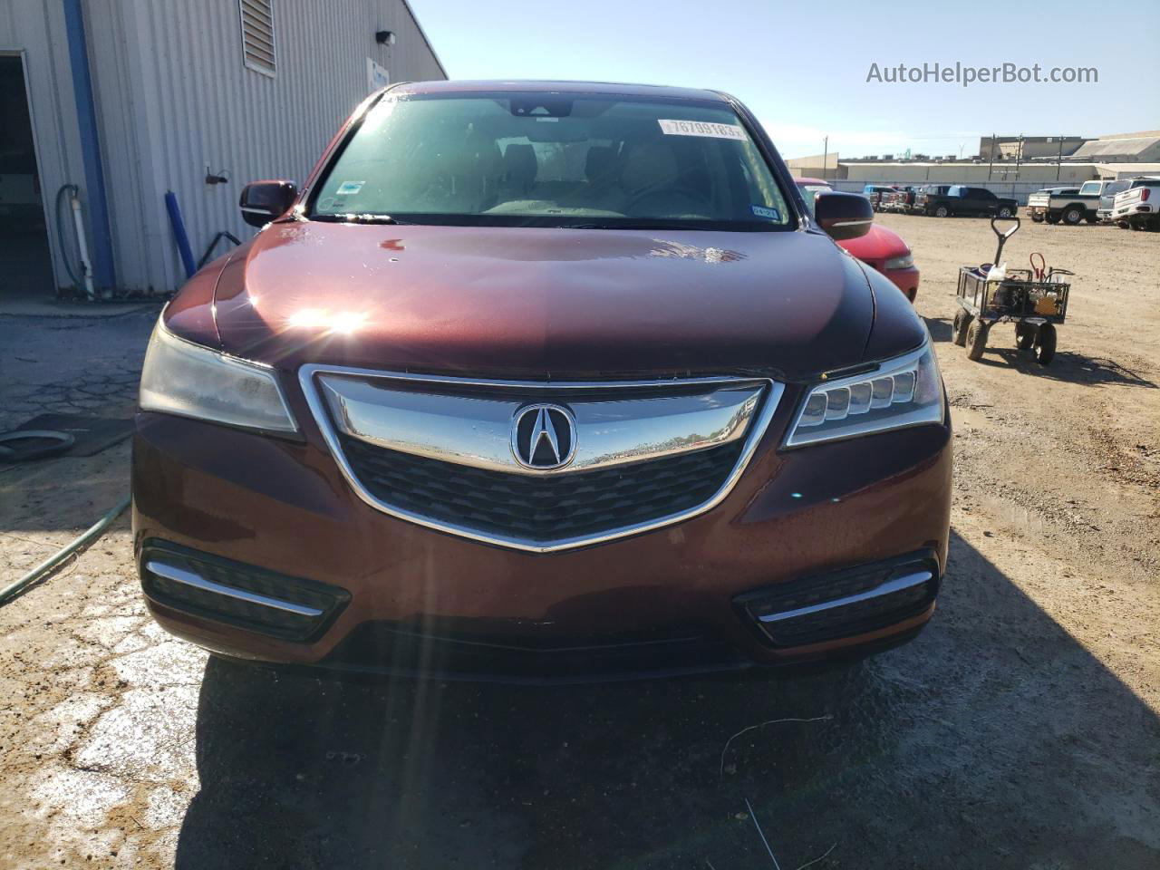 2016 Acura Mdx Technology Burgundy vin: 5FRYD4H49GB054610