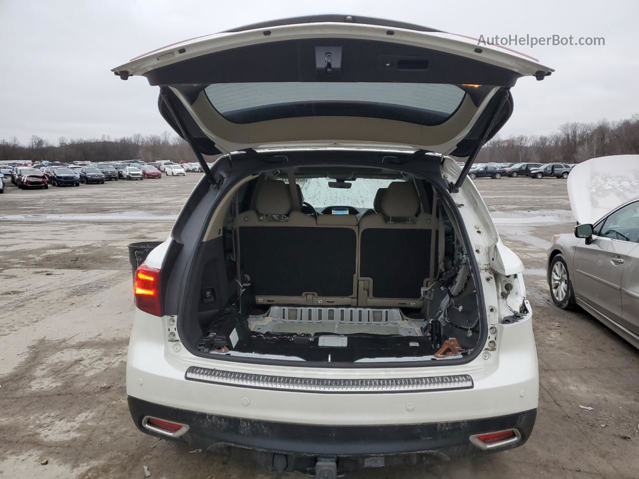 2016 Acura Mdx Technology White vin: 5FRYD4H4XGB019817