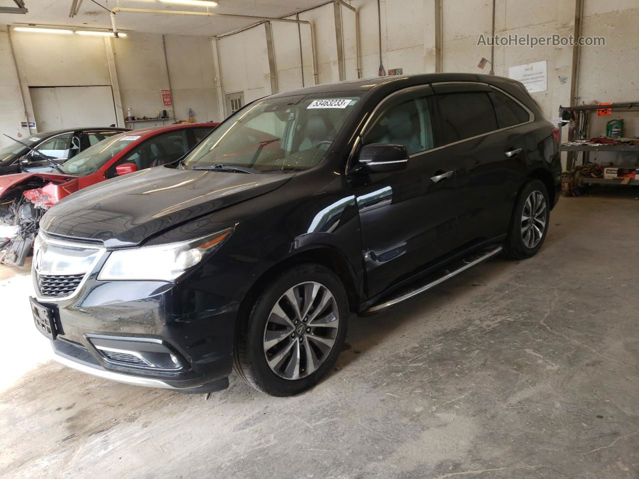 2016 Acura Mdx Technology Black vin: 5FRYD4H4XGB022703