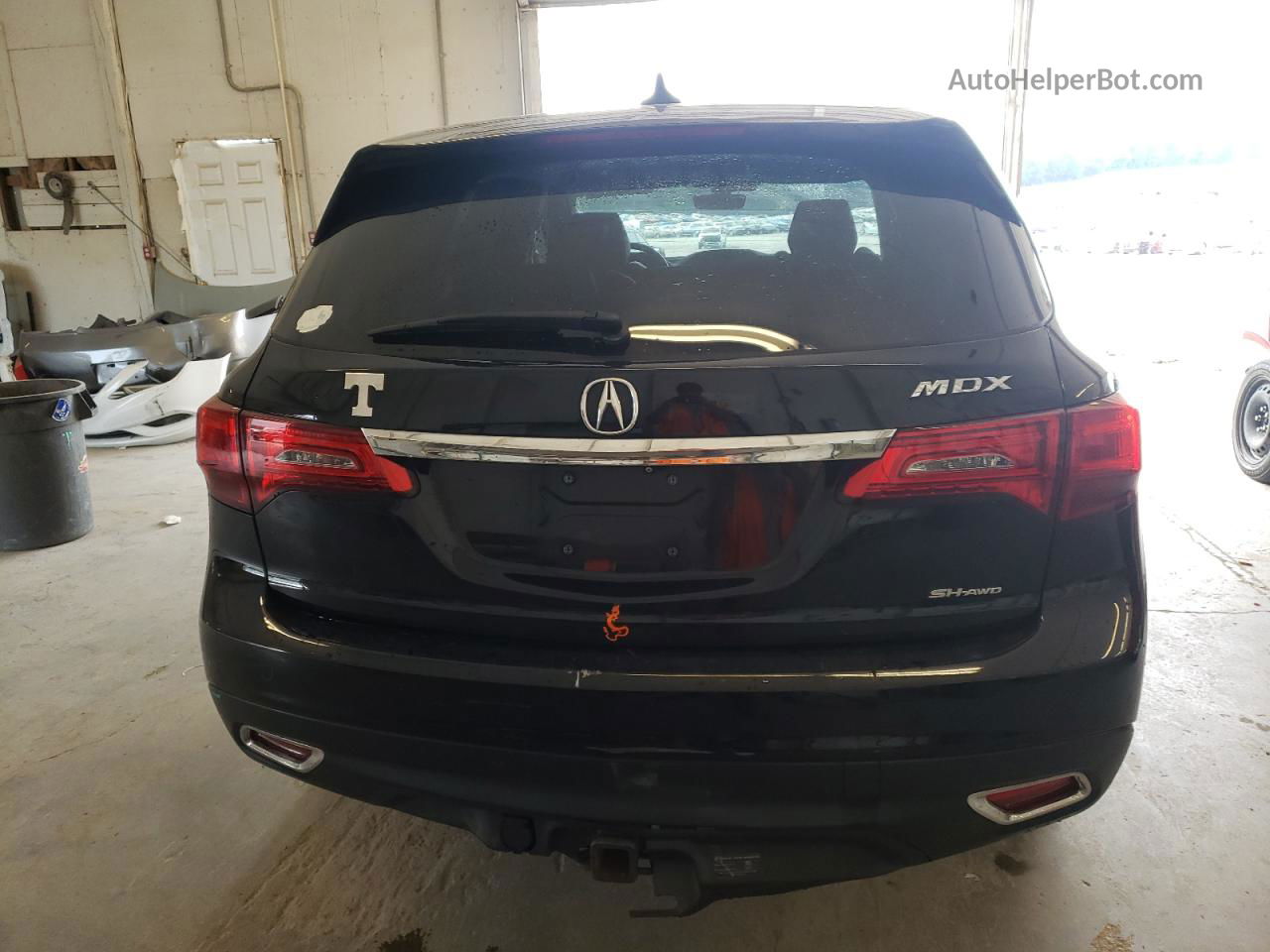 2016 Acura Mdx Technology Black vin: 5FRYD4H4XGB022703