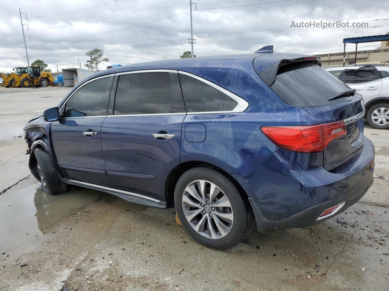 2016 Acura Mdx Technology Blue vin: 5FRYD4H4XGB027481