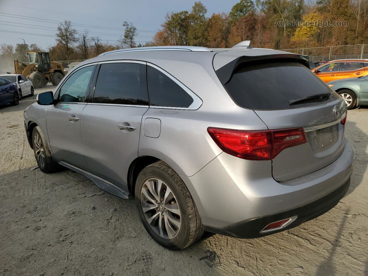 2016 Acura Mdx Technology Silver vin: 5FRYD4H4XGB040814