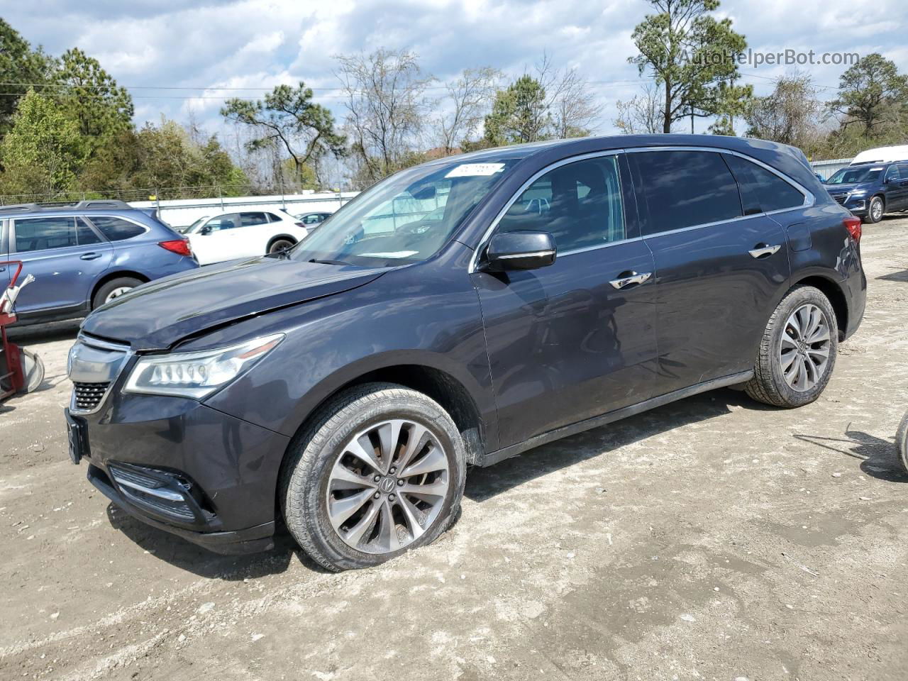 2016 Acura Mdx Technology Charcoal vin: 5FRYD4H4XGB050162