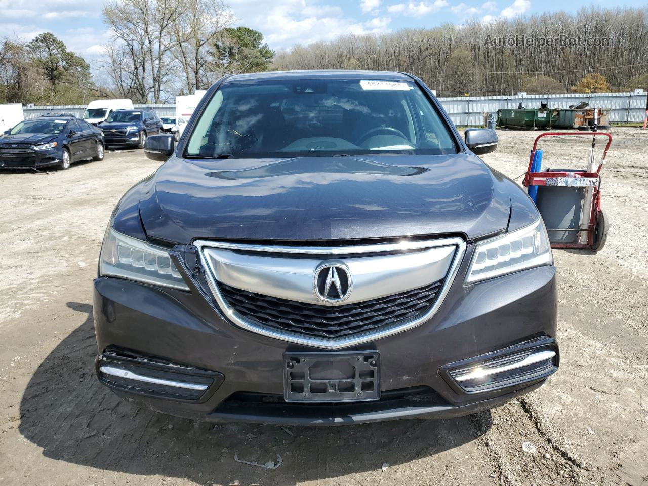 2016 Acura Mdx Technology Charcoal vin: 5FRYD4H4XGB050162