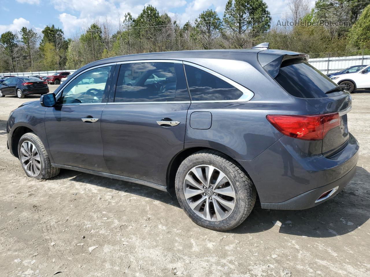 2016 Acura Mdx Technology Charcoal vin: 5FRYD4H4XGB050162