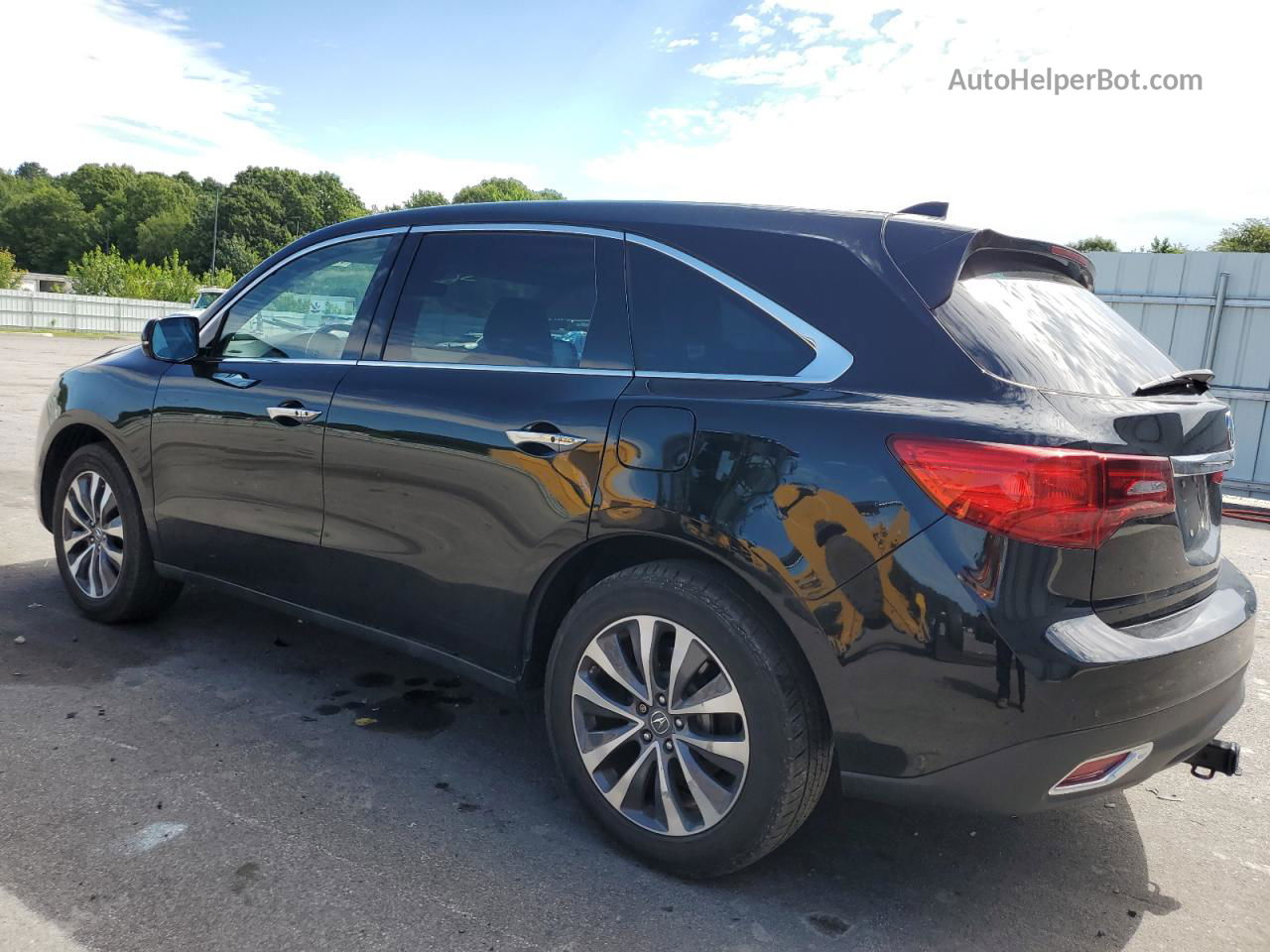 2016 Acura Mdx Technology Черный vin: 5FRYD4H4XGB056267