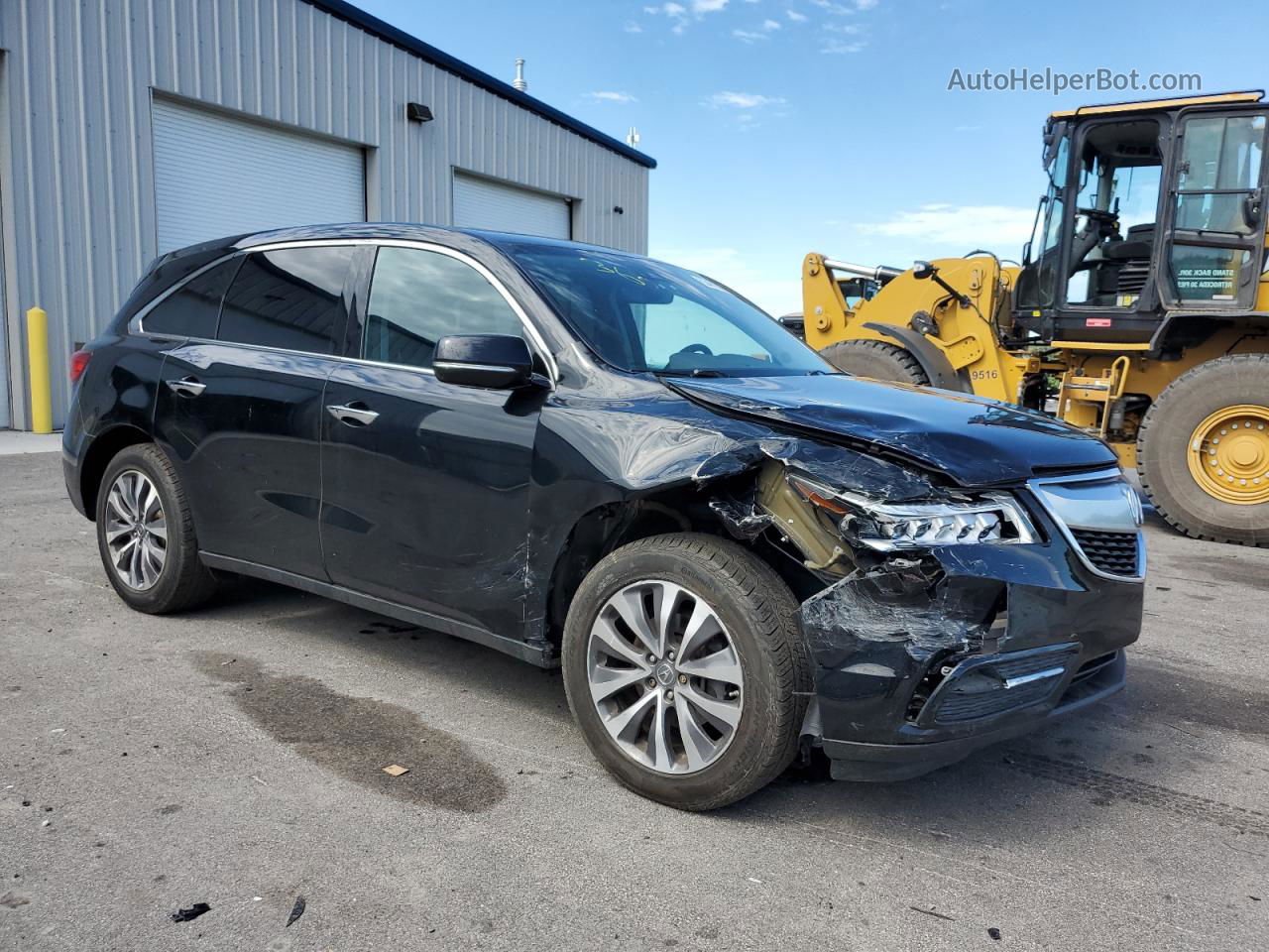 2016 Acura Mdx Technology Черный vin: 5FRYD4H4XGB056267