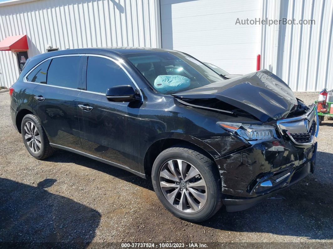 2016 Acura Mdx W/tech/acurawatch Plus/w/tech Черный vin: 5FRYD4H4XGB056270