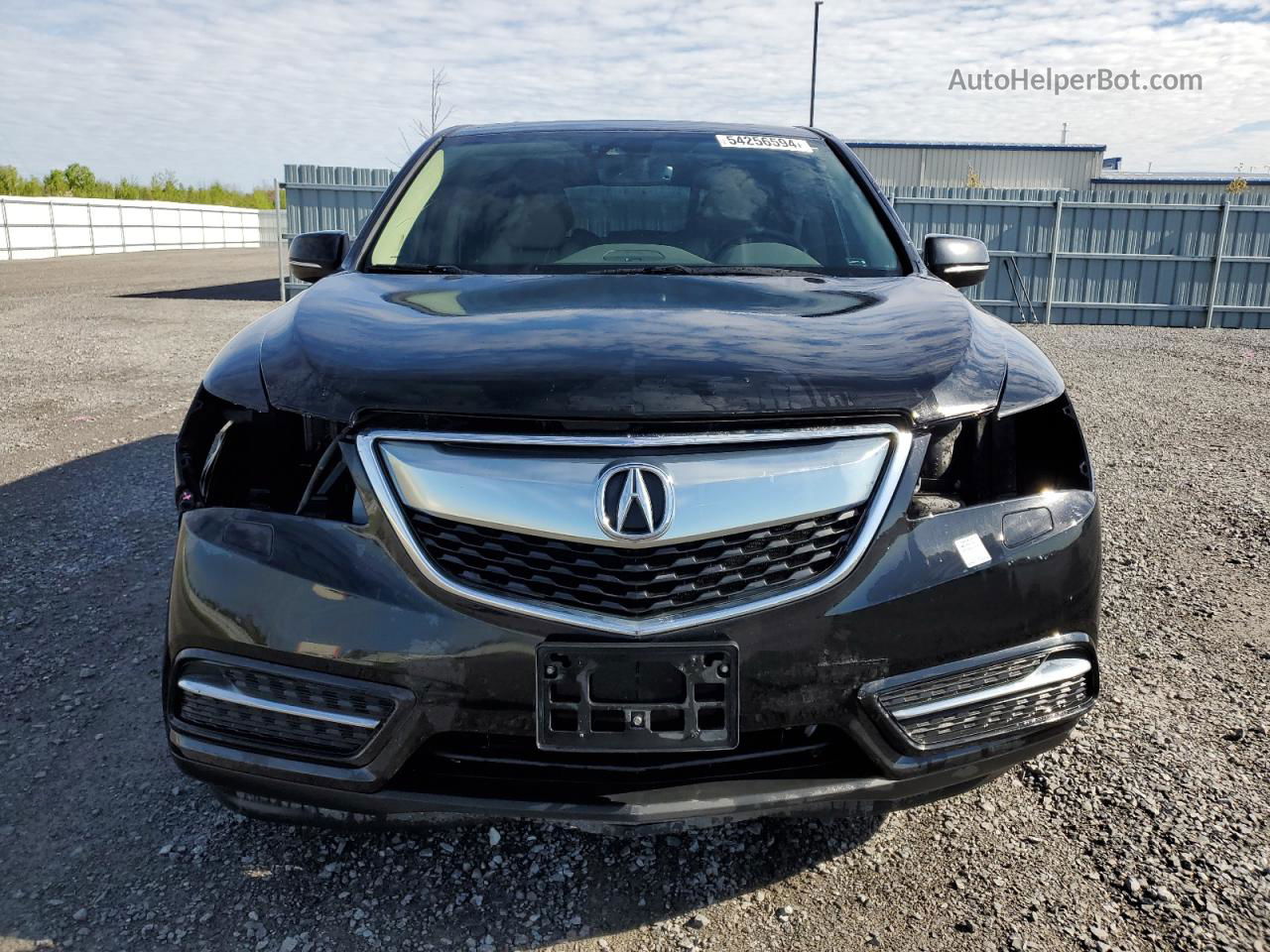 2016 Acura Mdx Technology Black vin: 5FRYD4H4XGB504099